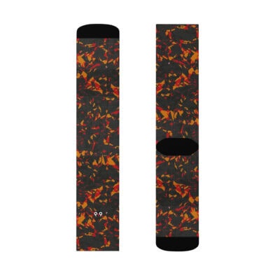 crew socks men's orange crystal