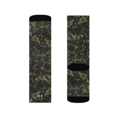 crew socks men's green crystal