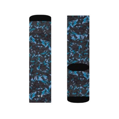 crew socks men's blue crystal