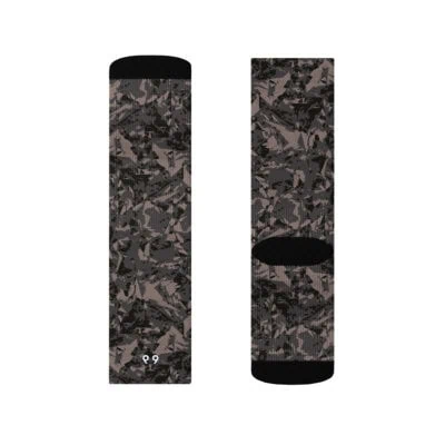 crew socks men's gray crystal