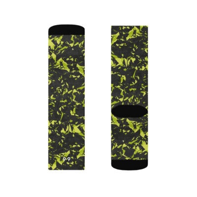 crew socks men's yellow crystal