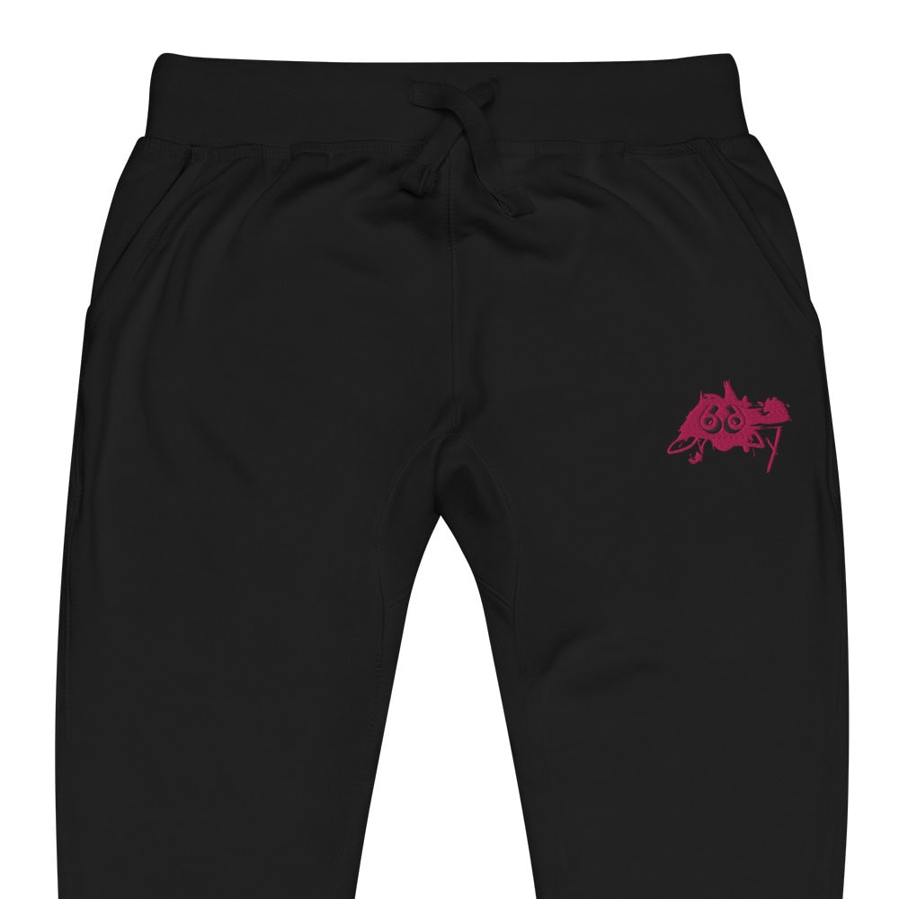 men’s sweatpants pink pep sketch