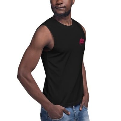 men's muscle tank top pink active