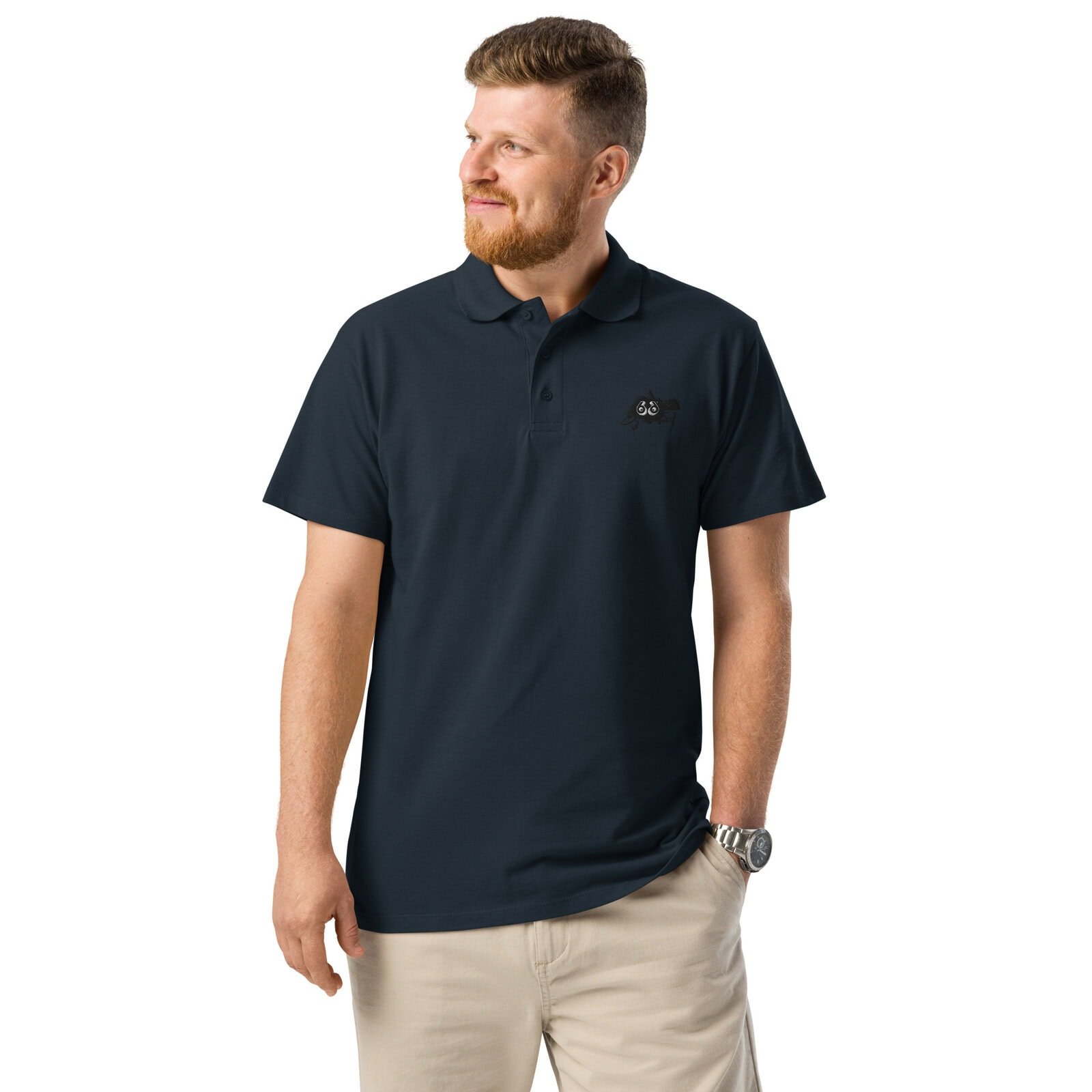 men's pique polo shirt pep sketch
