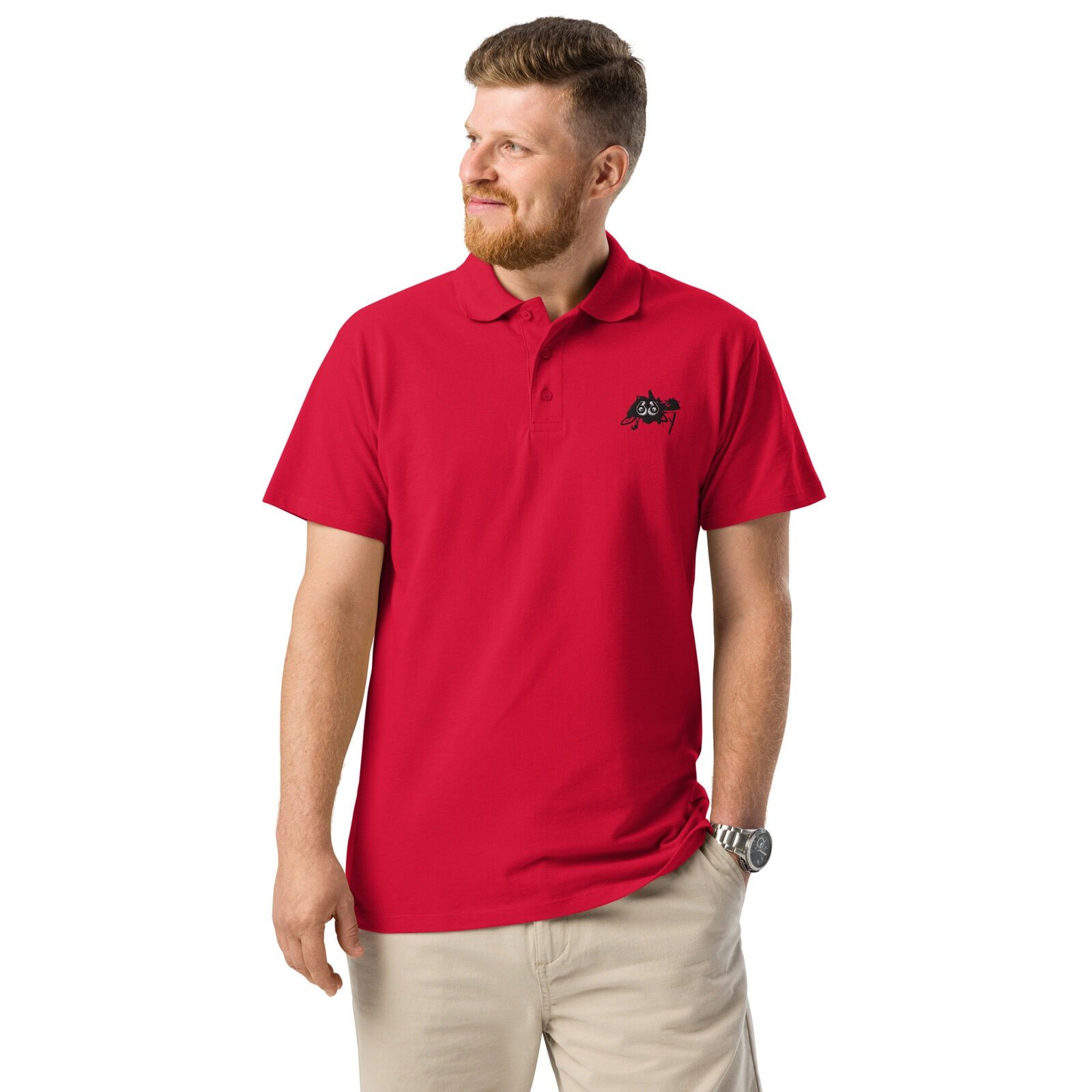 men's pique polo shirt pep sketch