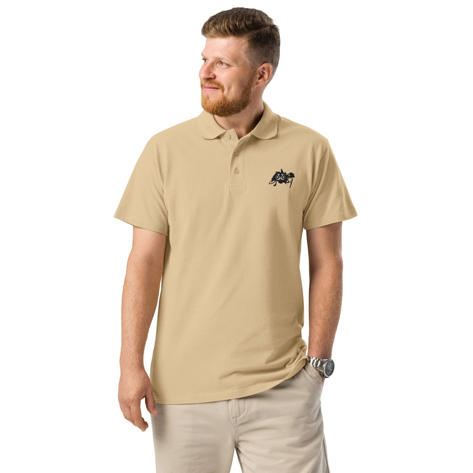 men's pique polo shirt pep sketch