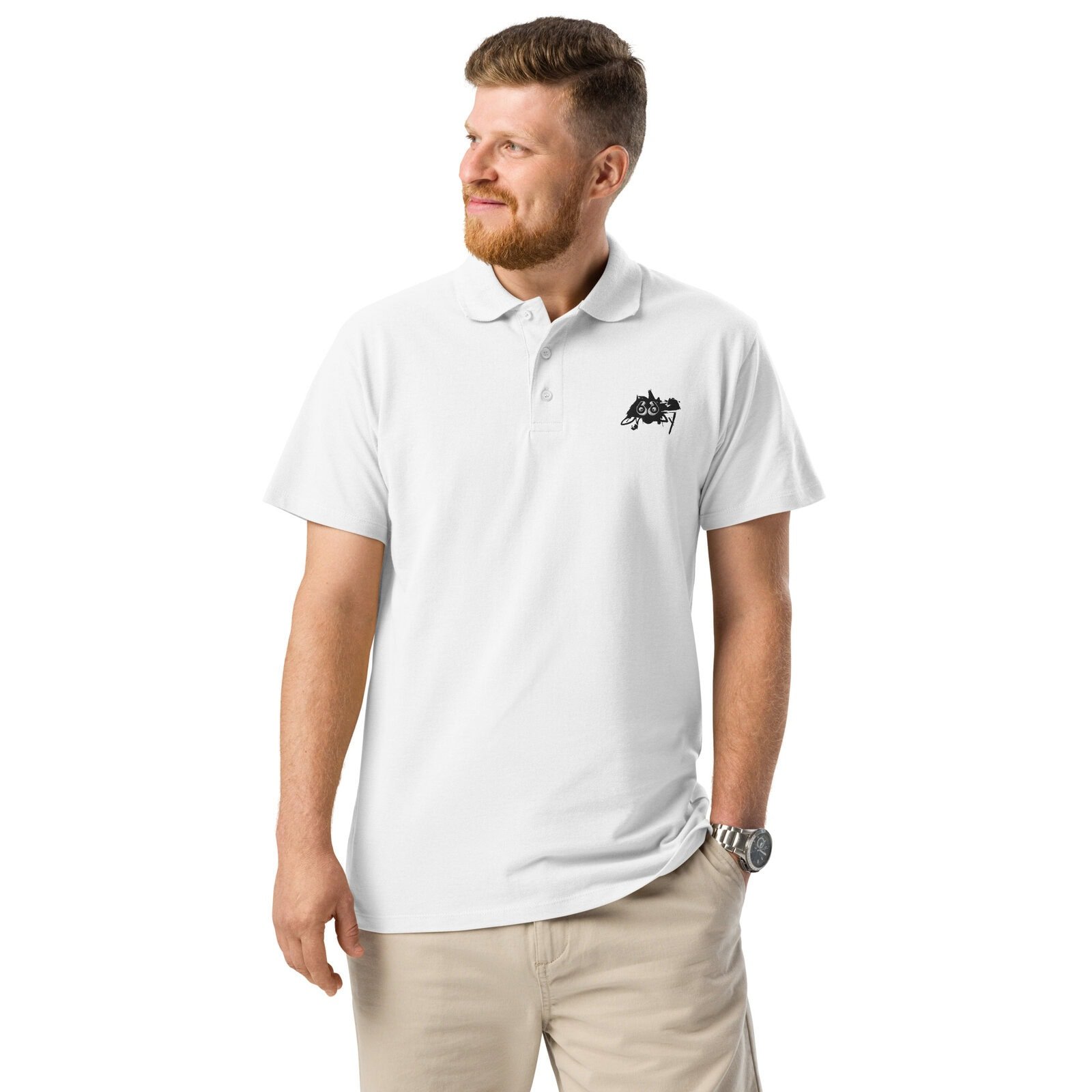 men's pique polo shirt pep sketch