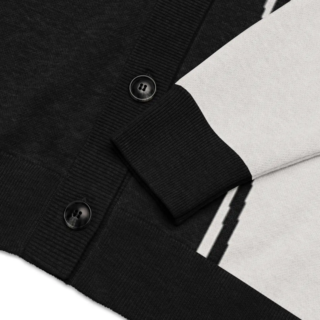 Men's Gorilla Zoo Ground Jacquard Cardigan, Glamorous Streetwear Style