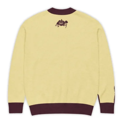 Men's Mellow Gorilla Zoo Ground Jacquard Cardigan, Glamorous Streetwear Style