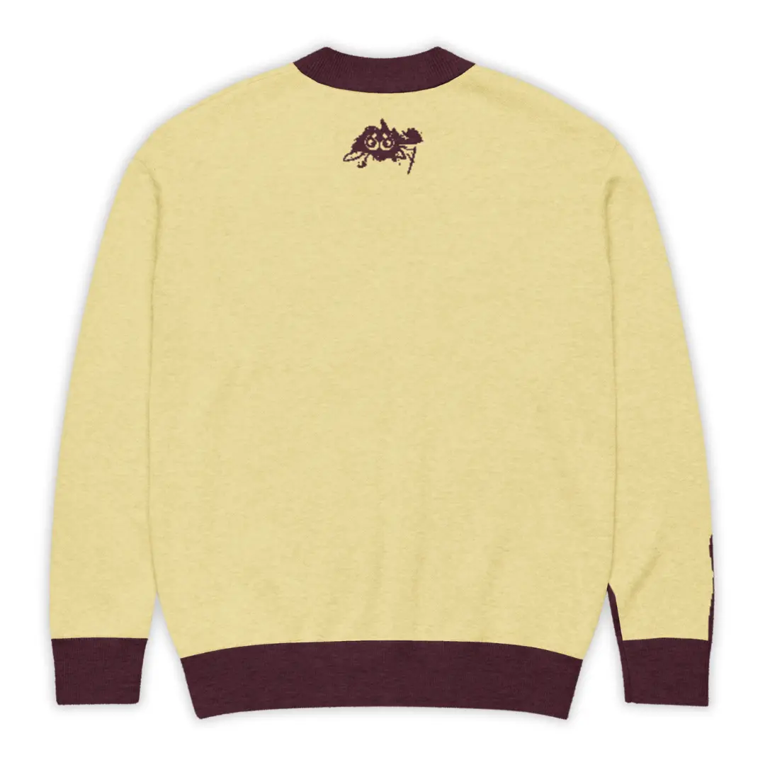 Men's Mellow Gorilla Zoo Ground Jacquard Cardigan, Glamorous Streetwear Style