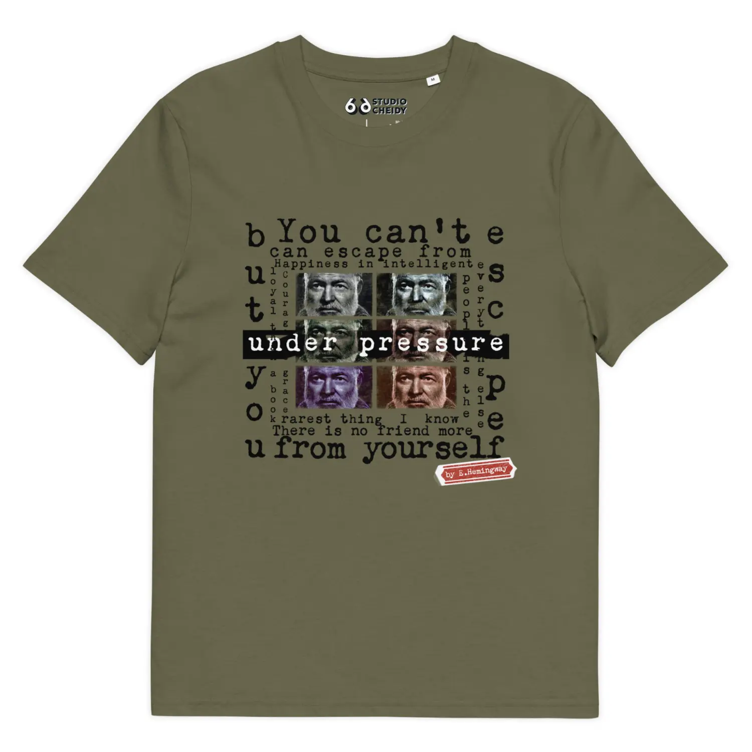 mens t shirt in khaki intellectual street