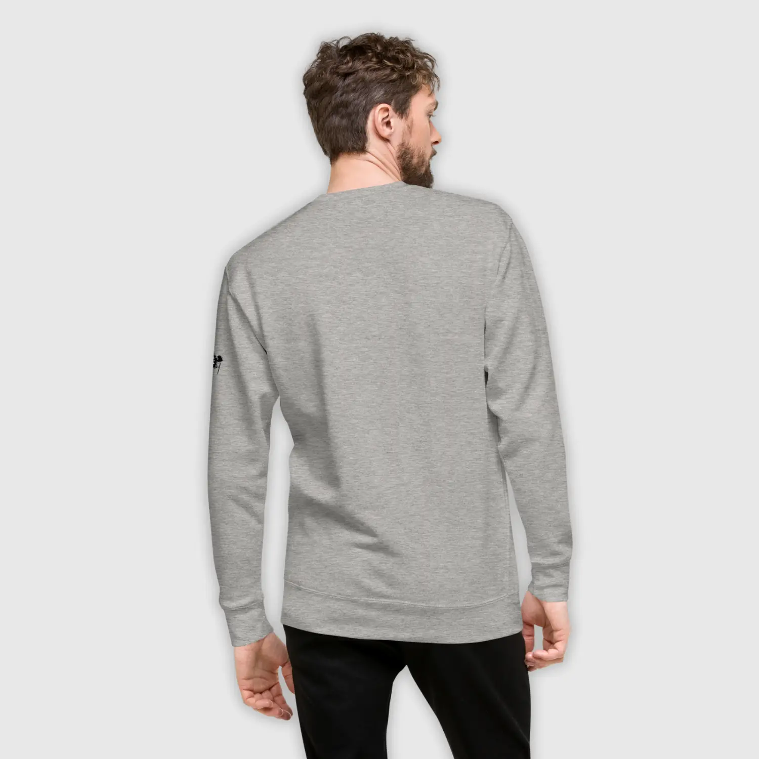 sweatshirt mens design gorilla carbon gray dynamic back