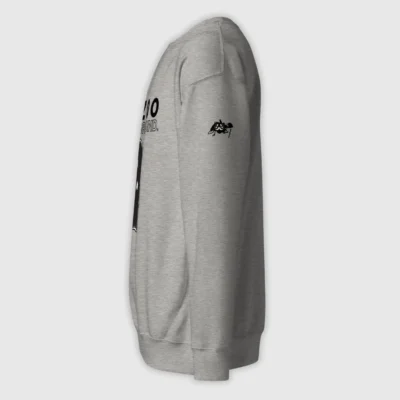 sweatshirt mens design gorilla carbon gray left