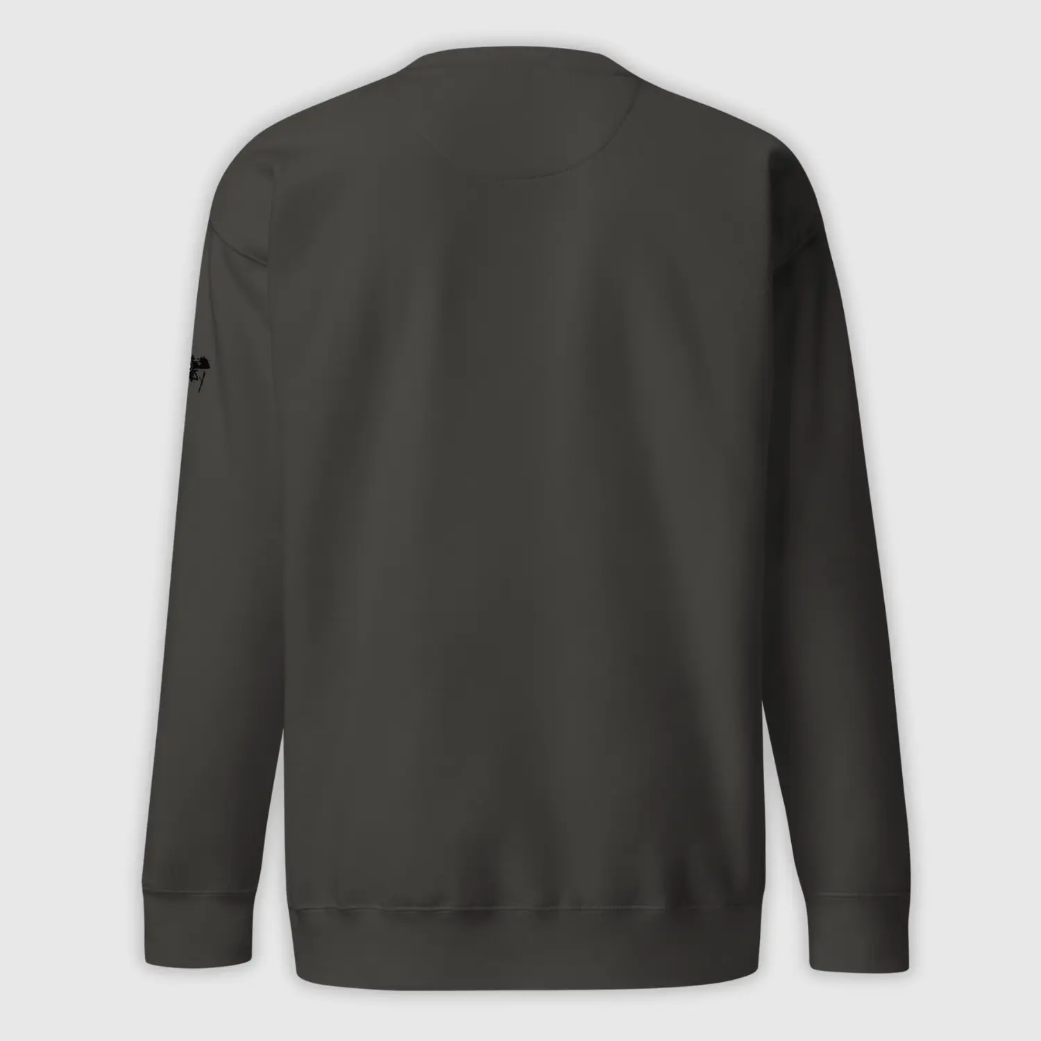 sweatshirt mens design gorilla charcoal heather back