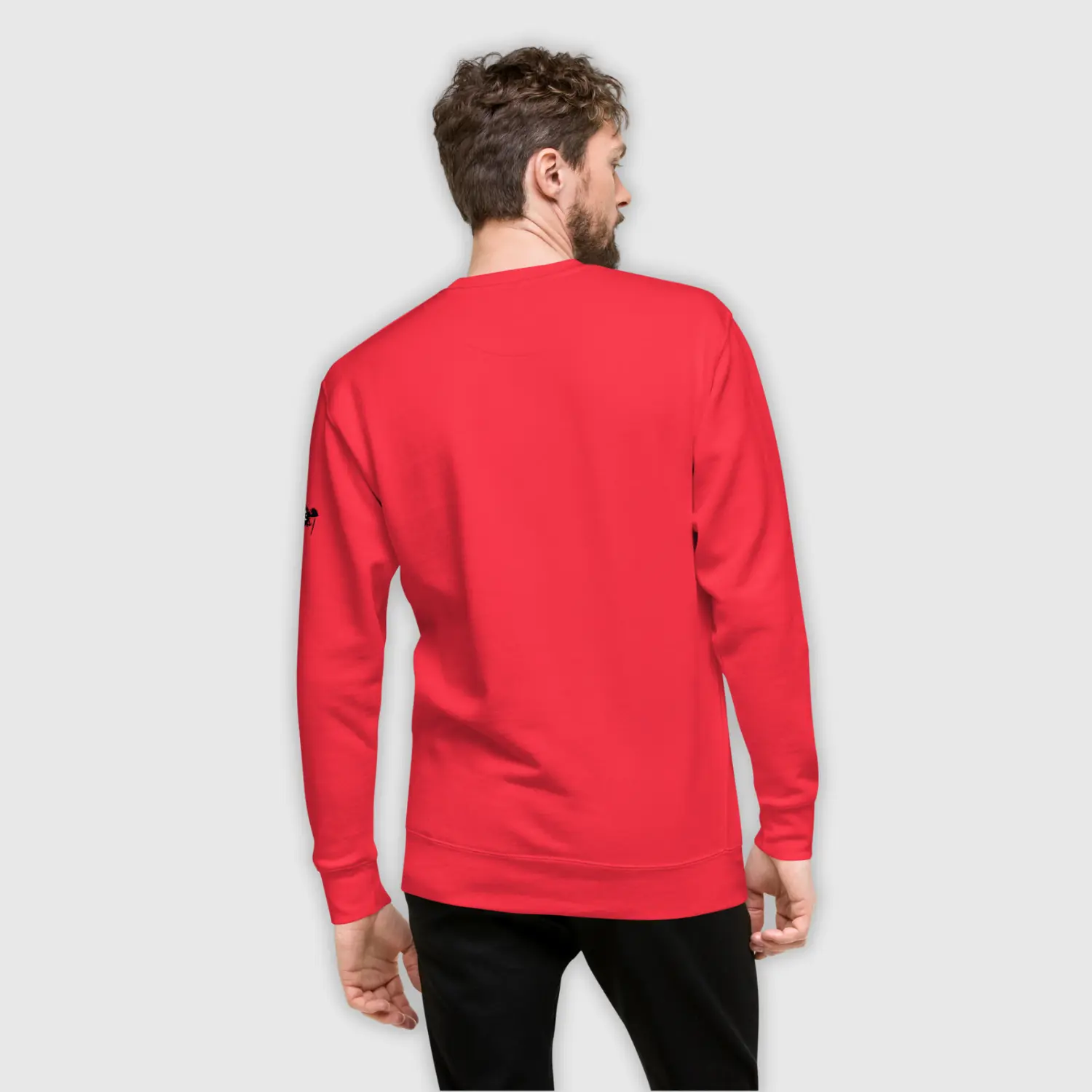 sweatshirt mens design gorilla red dynamic back