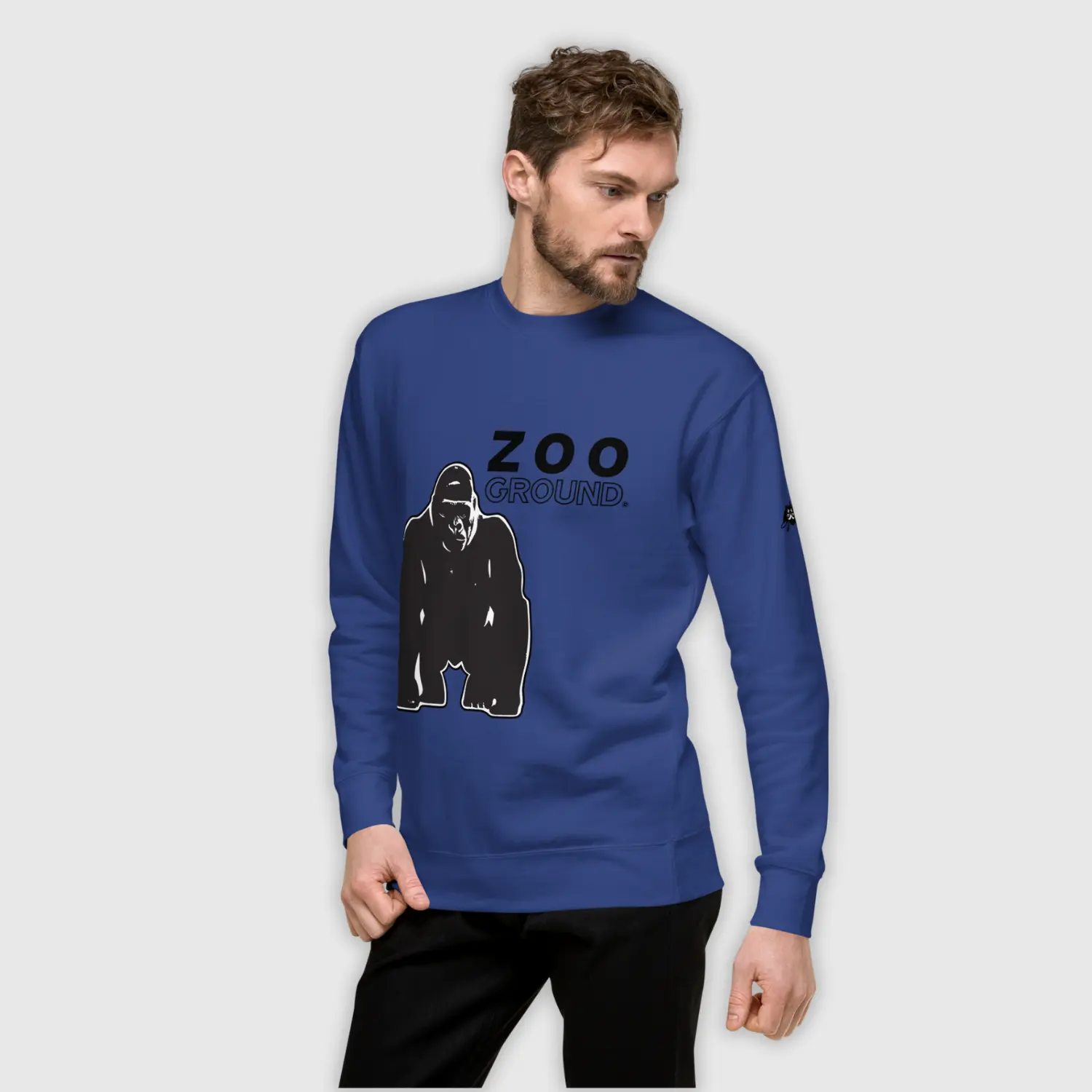 sweatshirt mens design gorilla royal dynamic front