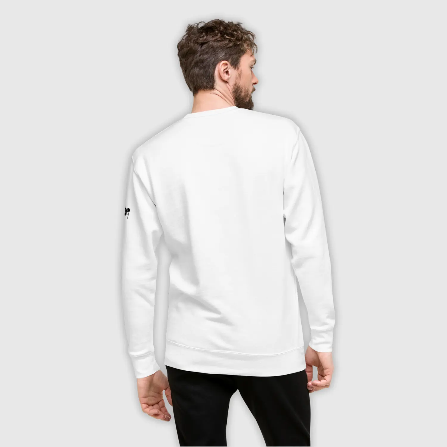 sweatshirt mens design gorilla white dynamic back