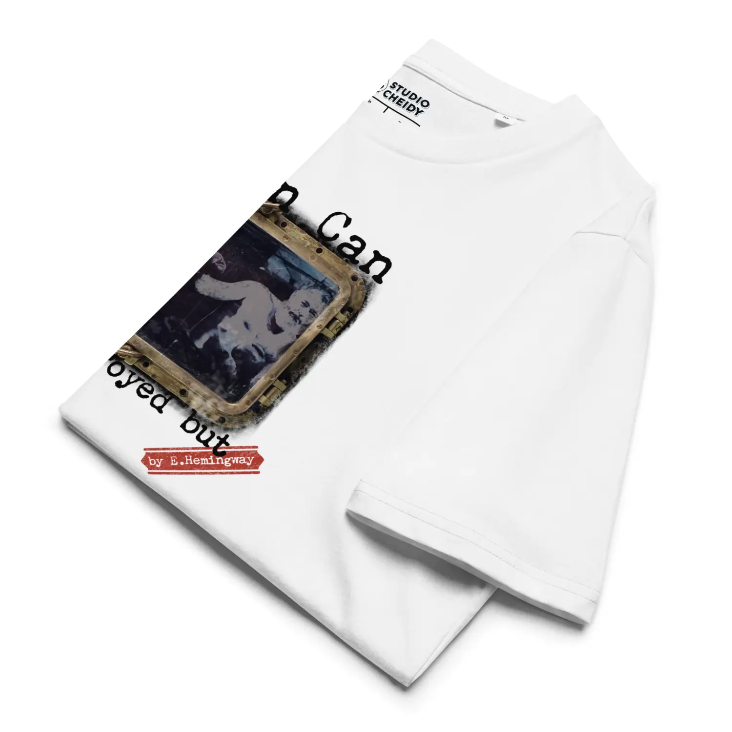 t shirt men street folded detail