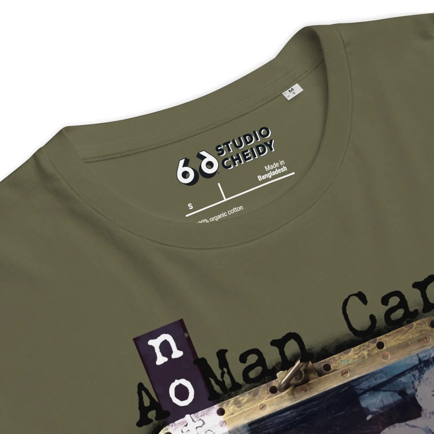 t shirt men street khaky detail