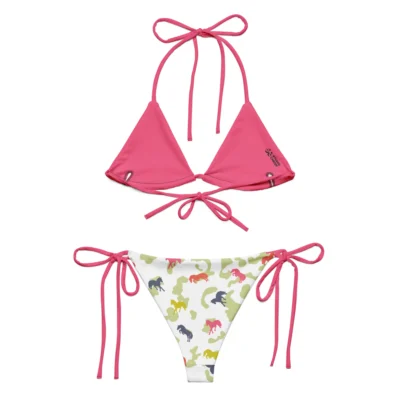 bikini camouflage natural sporty back