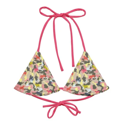 bikini camouflage sporty glam horse front