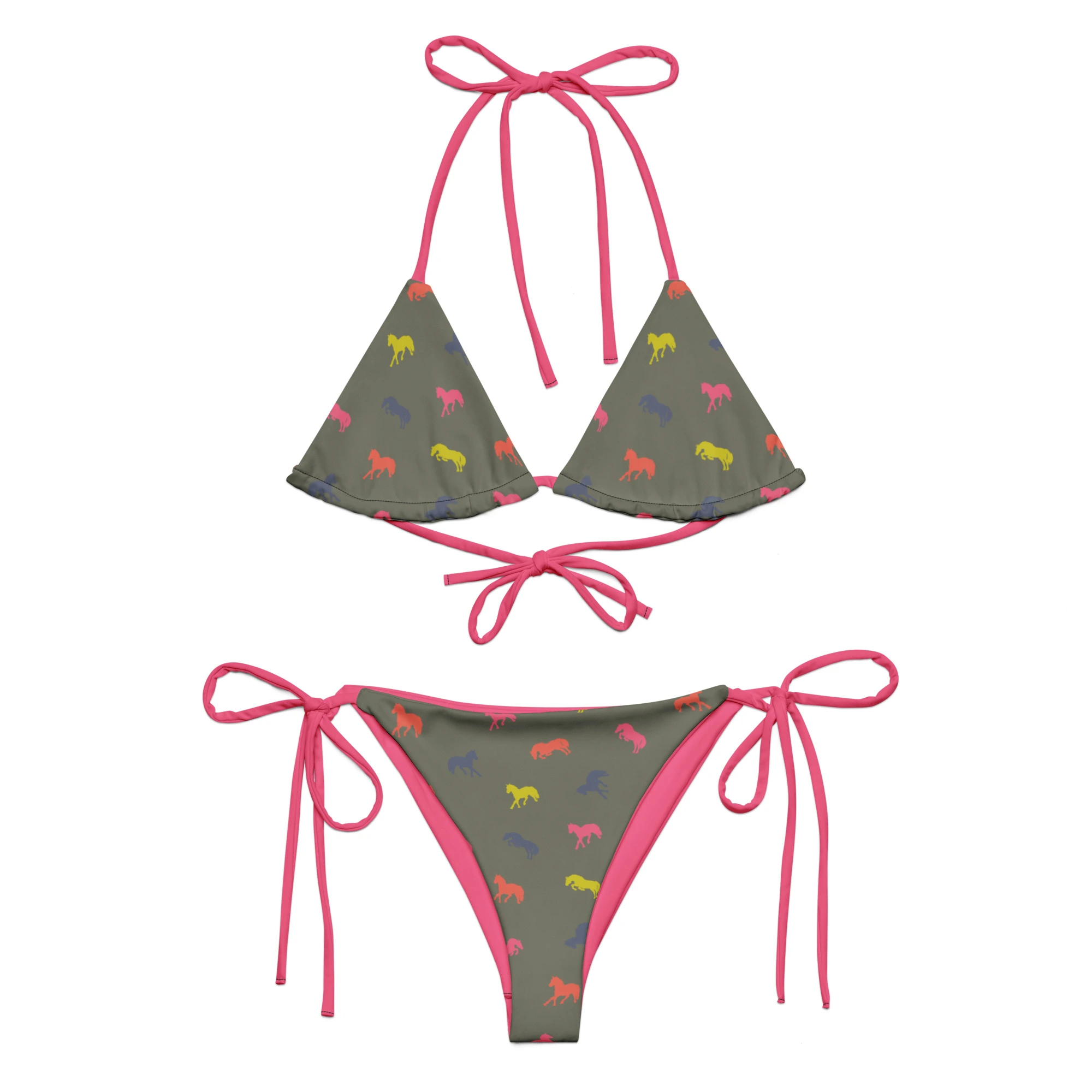 bikini fluo horses front