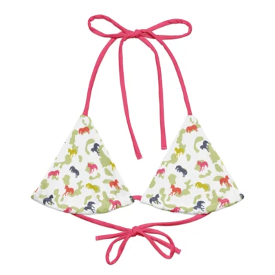 bikini top camouflage natura sporty front