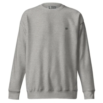 sweatshirt women’s carbon grey – pep logo