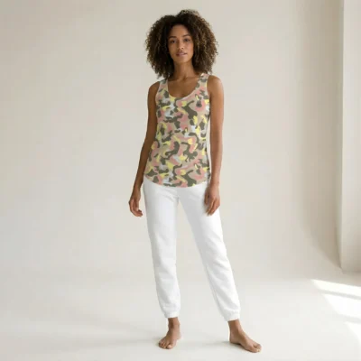 tank top women's | camouflage pink sporty glam