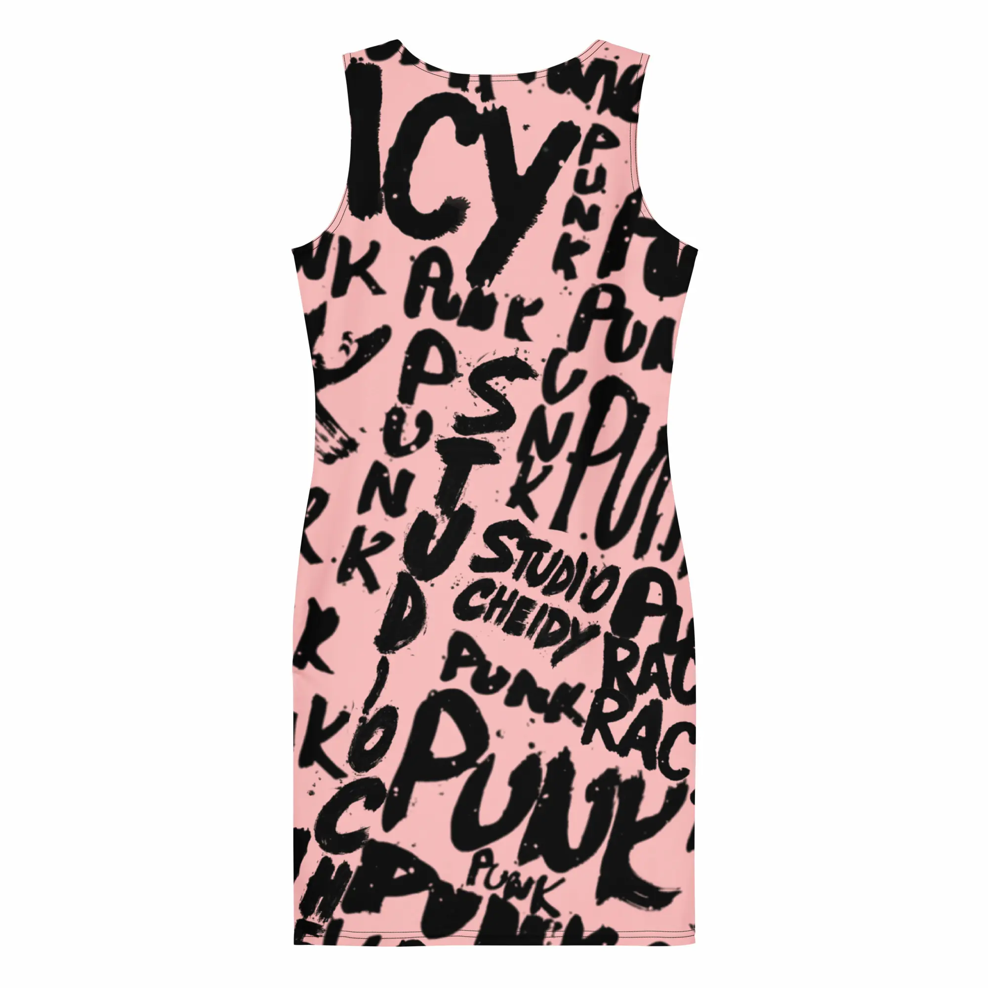 bodycon dress lilac angels back