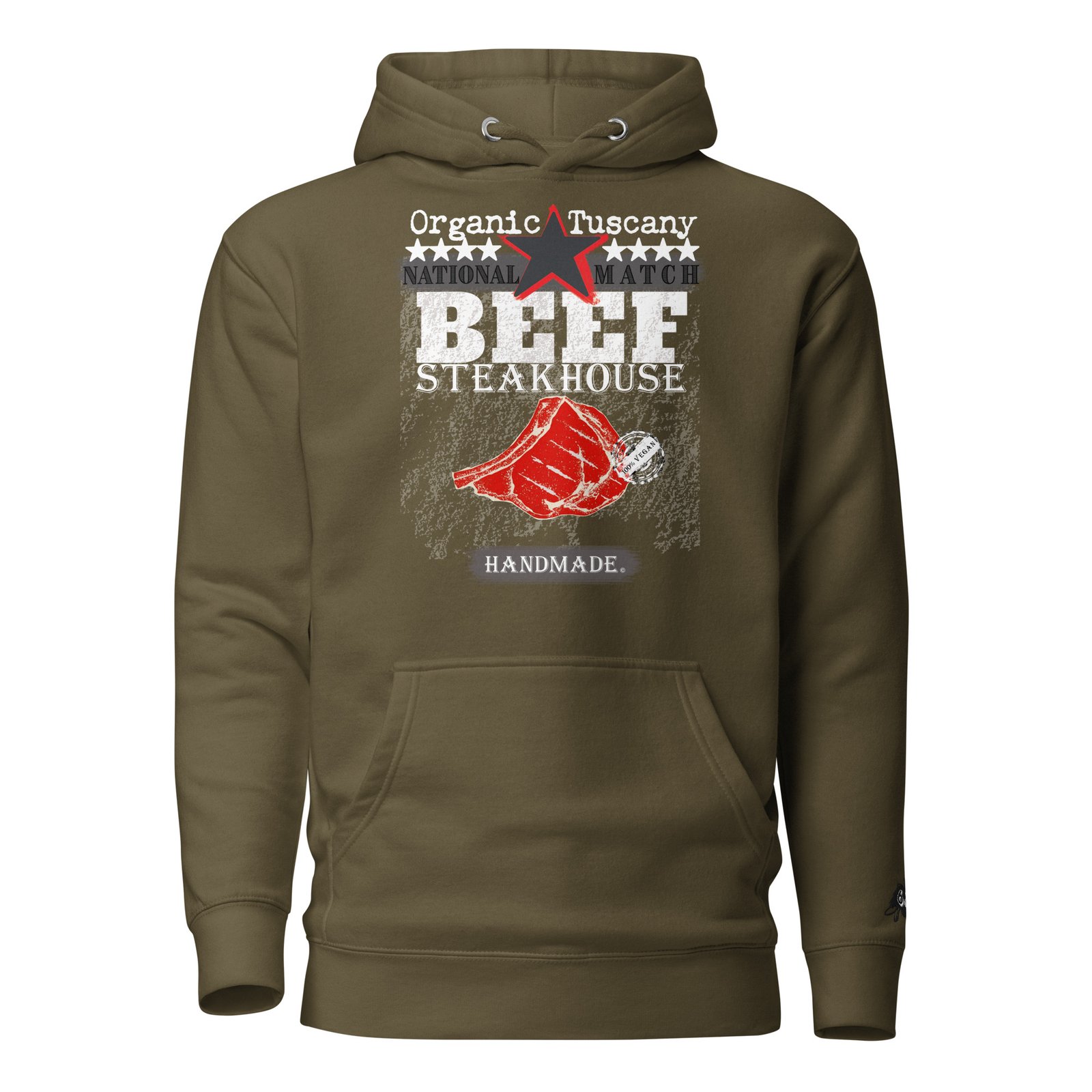 tuscany hoodie | vegan beef