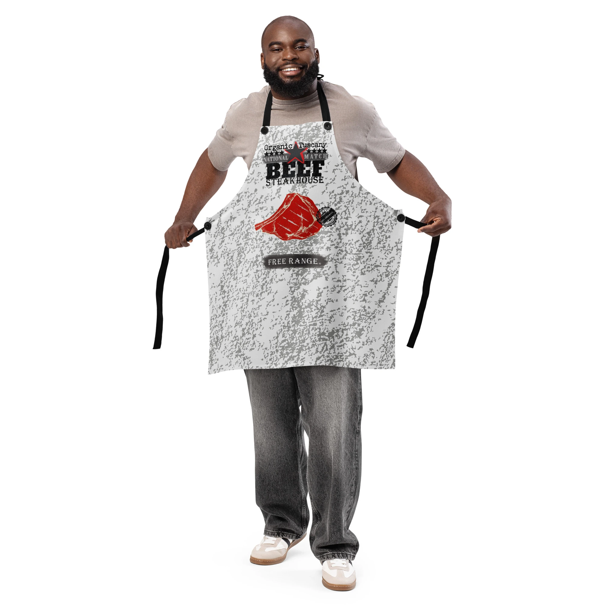 kitchen apron man front dynamic