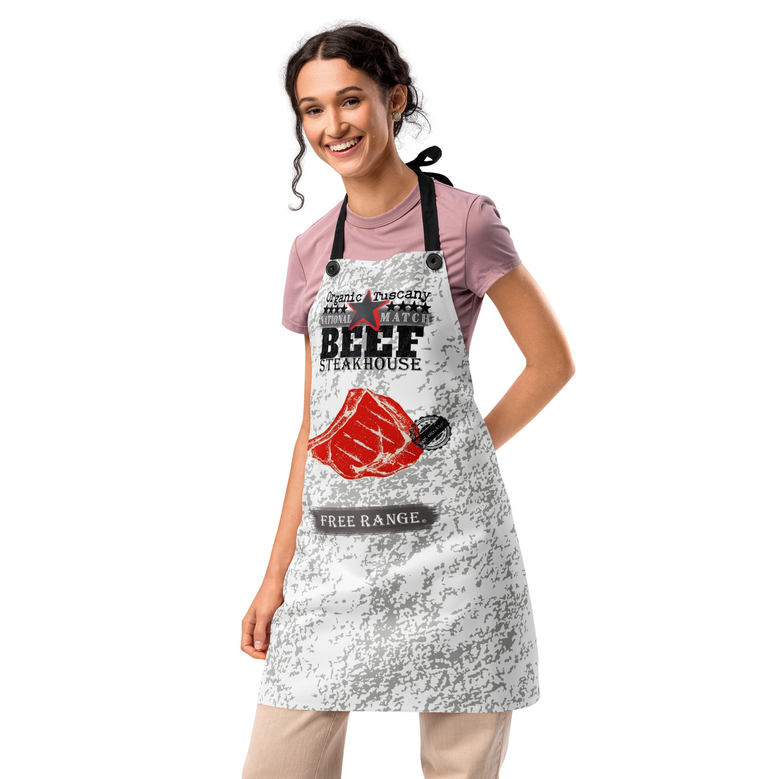 kitchen apron woman front