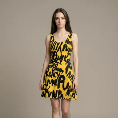 skater dress yellow angels dynamic