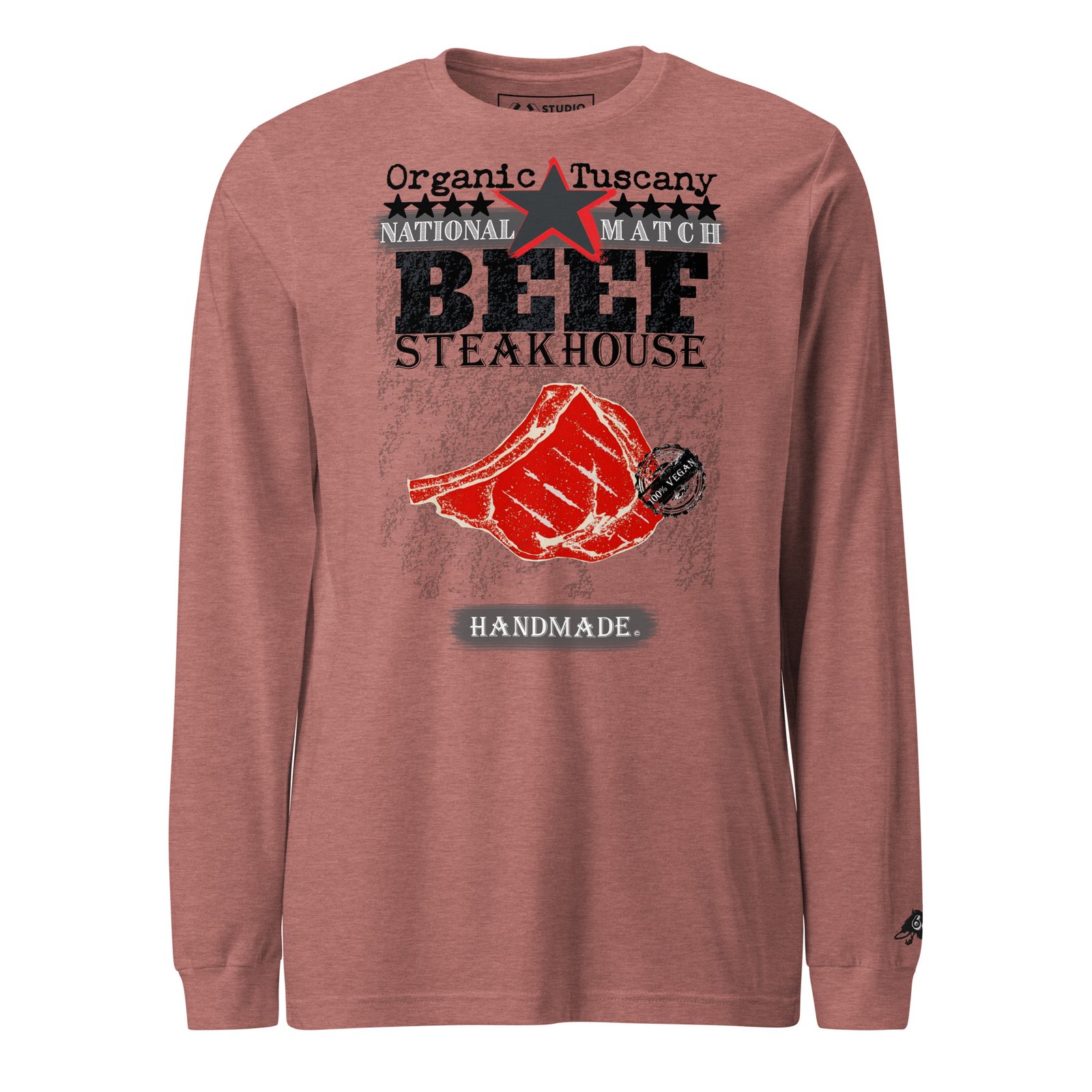 long sleeve tee tuscan | vegan beef