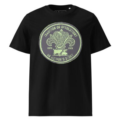tuscany revolution organic t shirt | neon green graffiti
