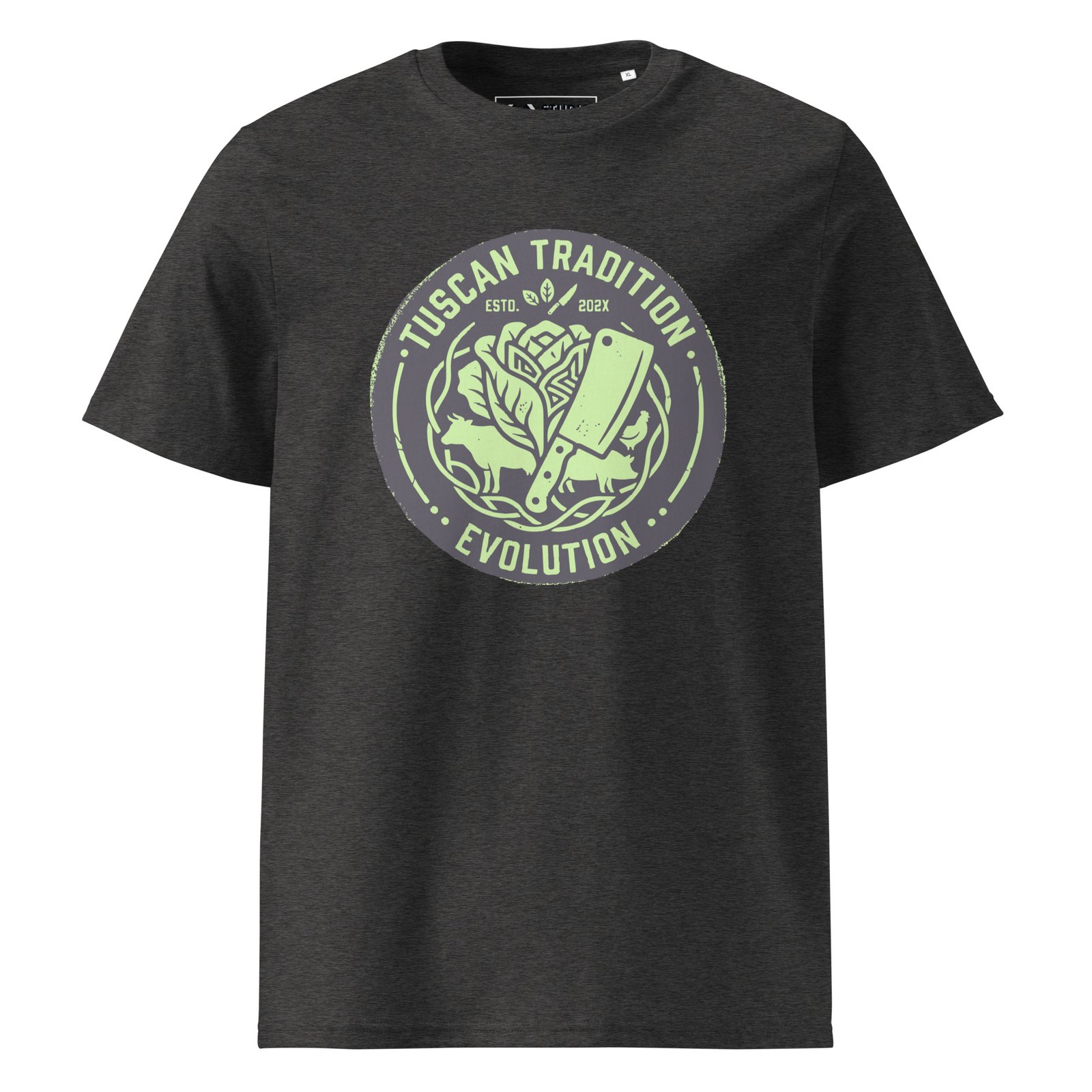 tuscany tradition tee | urban industrial evolution green fluo