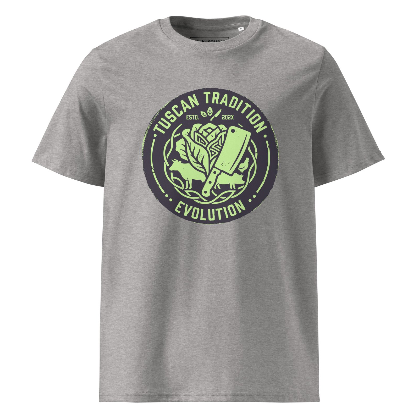 tuscany tradition tee | urban industrial evolution green fluo