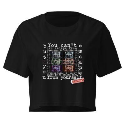 women’s black crop top intellectual street