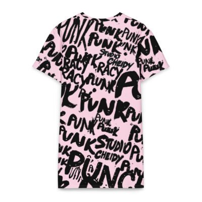 women's t shirt dress | lilac write punk