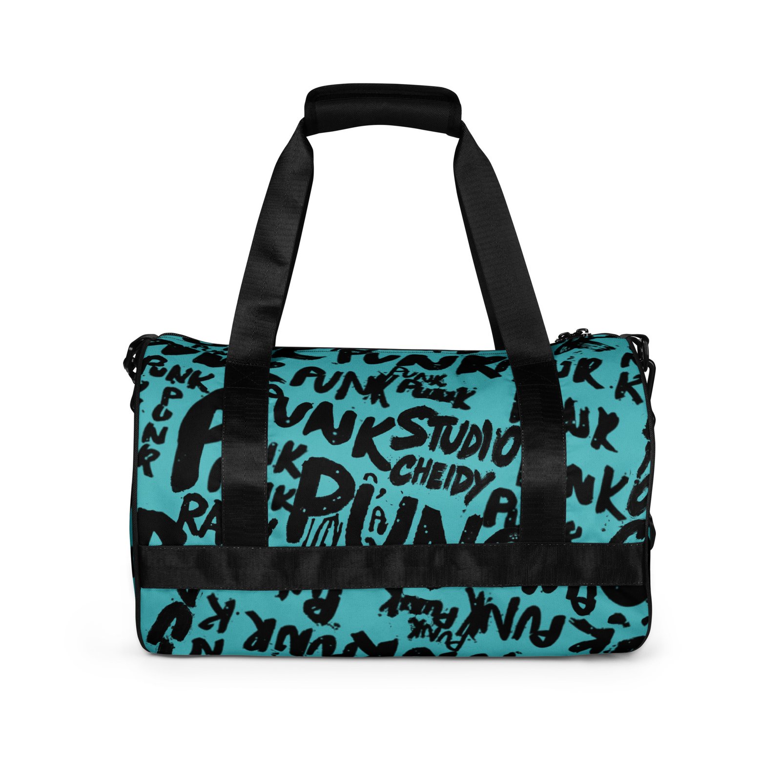 viking gym bag | punk graffiti print sports duffel bag