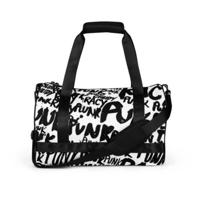 gym bag | punk graffiti print sports duffel bag