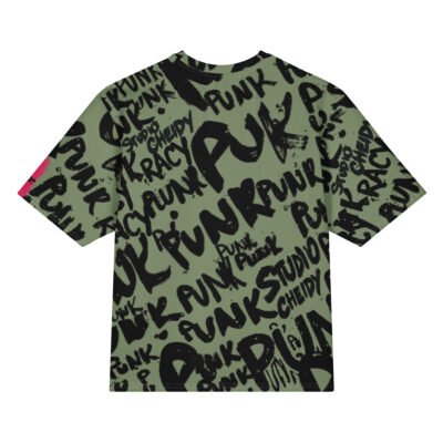 oversized cotton t shirt | write punk military