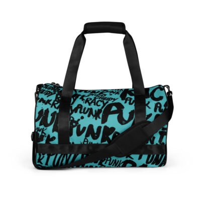 viking gym bag | punk graffiti print sports duffel bag