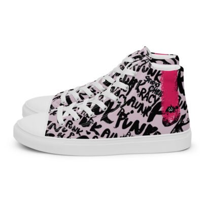 twilight high top sneakers for women | punk script street art canvas shoes