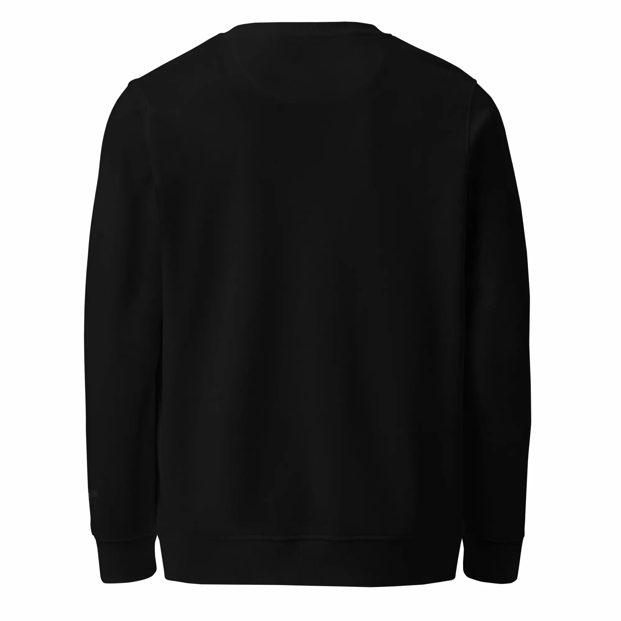 black sweatshirt street culture sartre back