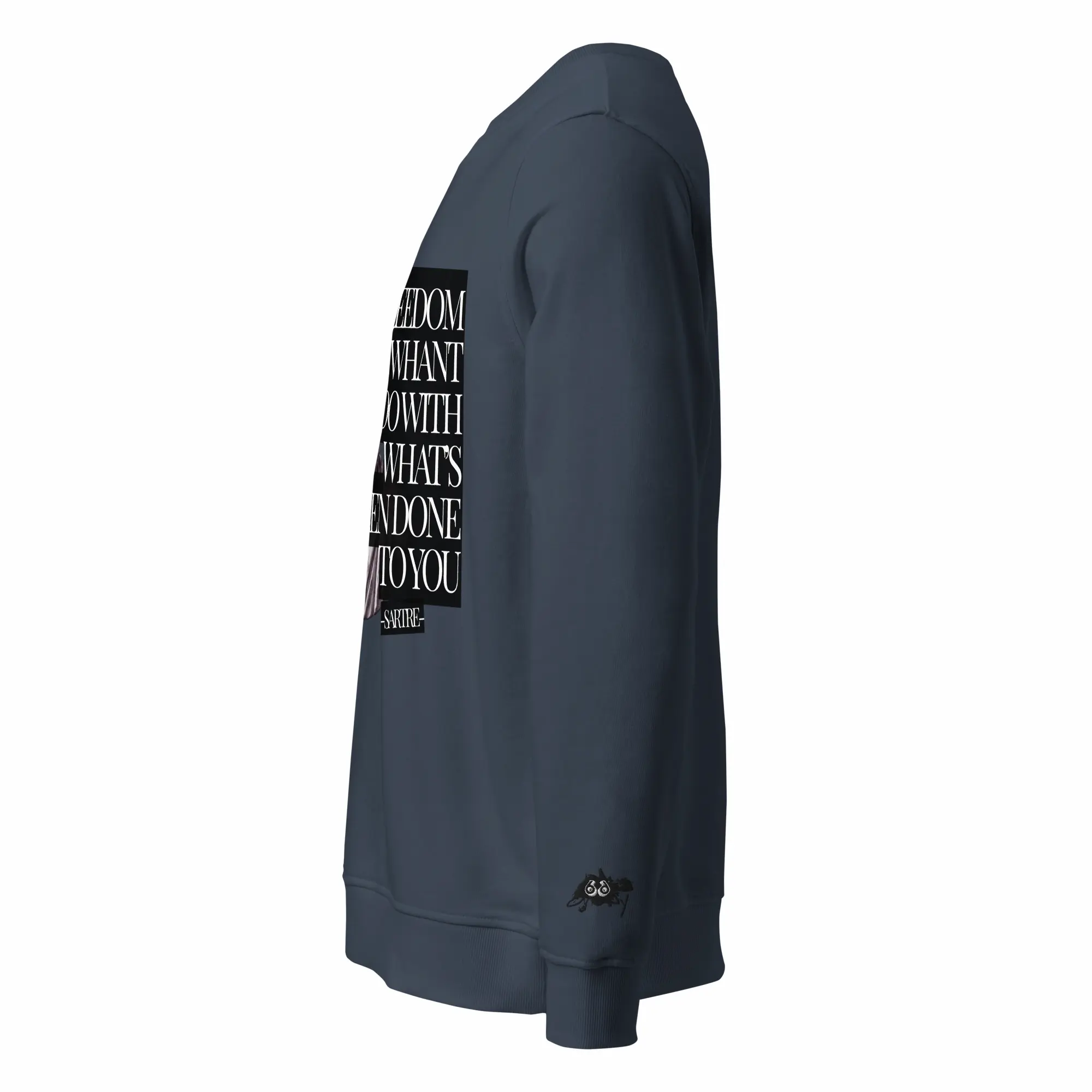 french navy sweatshirt street culture sartre left