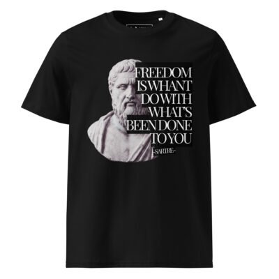 t shirt intellectual street | sartre