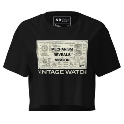 women’s crop top | vintage watch