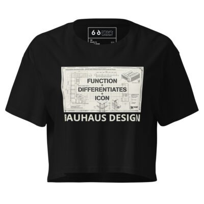 women’s crop top | bauhaus design